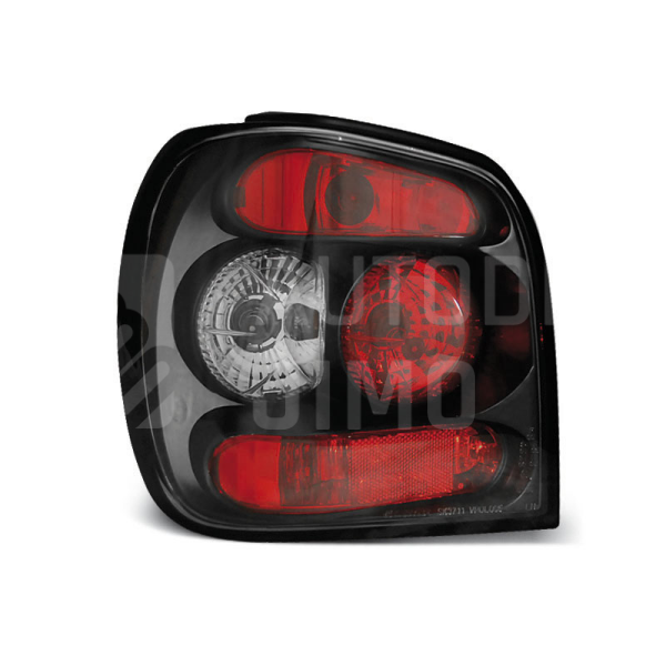 Zadní světla, lampy VW Polo 6N2 99-01, černé
