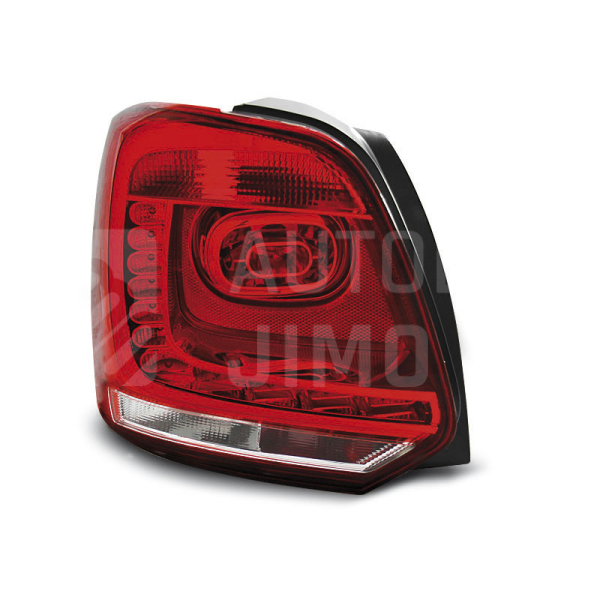 Zadní světla, lampy VW Polo 6R 09-13, LED, červeno-bílé Zadní světla, lampy VW Polo 6R 09-13, LED, červeno-bílé