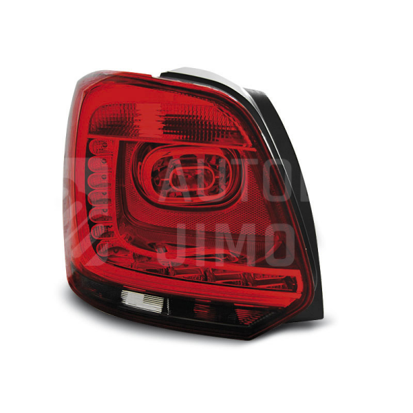 Zadní světla, lampy VW Polo 6R 09-13, LED, červeno-kouřové Zadní světla, lampy VW Polo 6R 09-13, LED, červeno-kouřové