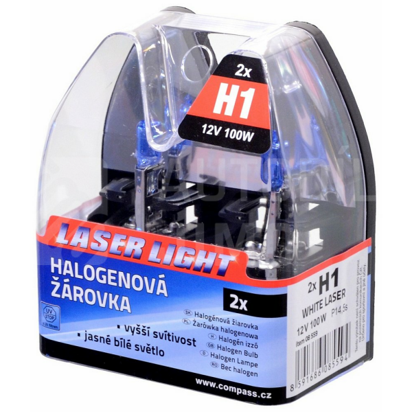 Žárovka 12V H1 100W P14,5s WHITE LASER 2ks
