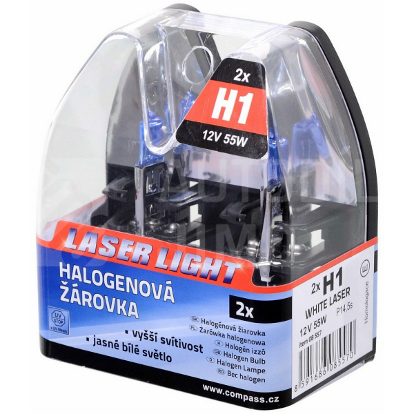 Žárovka 12V H1 55W P14,5s WHITE LASER 2ks