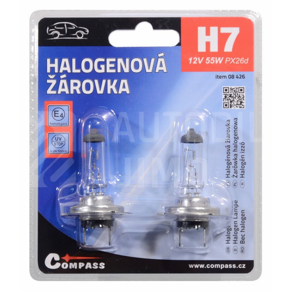 Žárovka 12V H7 55W PX26d blister 2ks