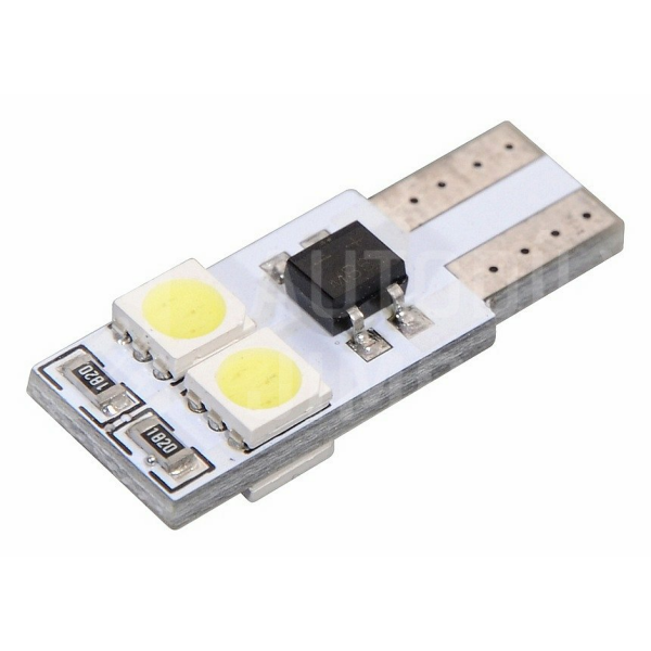 Žárovka 4 SMD LED 12V T10 s rezistorem CAN-BUS ready bílá Žárovka 4 SMD LED 12V T10 s rezistorem CAN-BUS ready bílá
