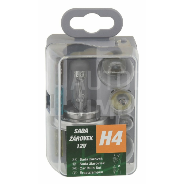 Žárovky servisní box univerzální H4 GREEN 12V