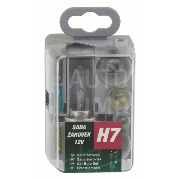 Žárovky servisní box univerzální H7 GREEN 12V