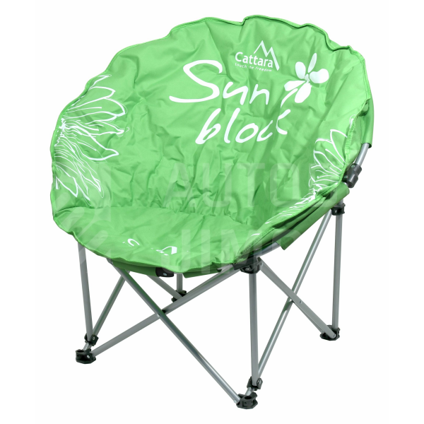 Židle kempingová skládací FLOWERS zelená