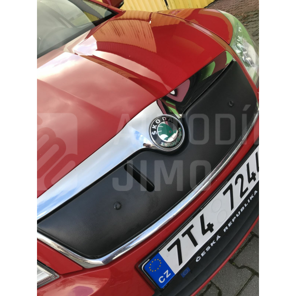 Zimní clona chladiče Škoda Octavia 2 facelift na voze zákazníka V Zimní clona chladiče Škoda Octavia 2 facelift na voze zákazníka V