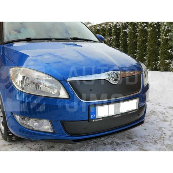 Zimní clony chladiče Škoda Fabia II 10-15, kryt masky + nárazníku Zimní clony chladiče Škoda Fabia II 10-15, kryt masky + nárazníku