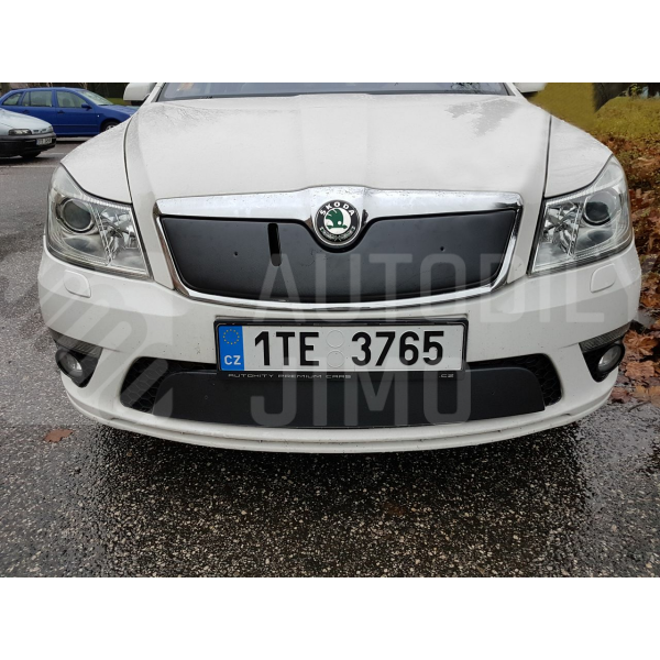 Zimní clony chladiče Škoda Octavia II RS 08-12, kryt masky + nárazníku Zimní clony chladiče Škoda Octavia II RS 08-12, kryt masky + nárazníku