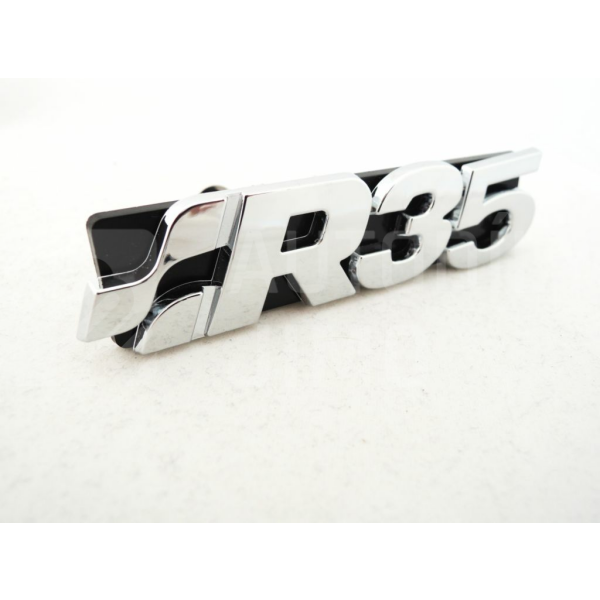 Znak, logo, emblém, nápis VW Golf R35 - na přední masku  Znak, logo, emblém, nápis VW Golf R35 - na přední masku