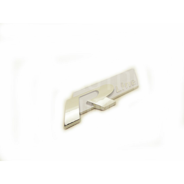 Znak, logo, emblém, nápis VW R-Line 3D - bílý Znak, logo, emblém, nápis VW R-Line 3D - bílý