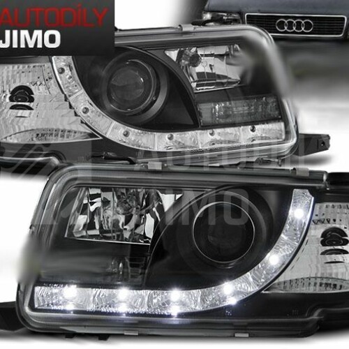 Přední světla, lampy Audi 80 B4 Day light Černá.jpg