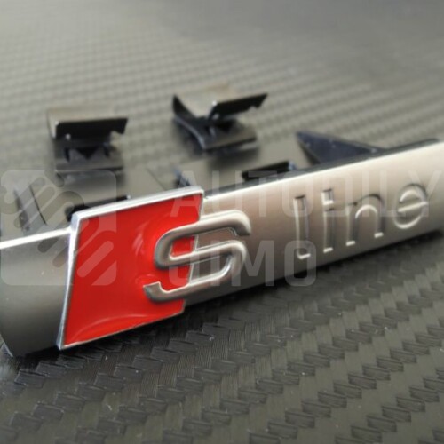 Znak, logo, emblém, nápis Audi S-line 3D - na přední masku .jpg
