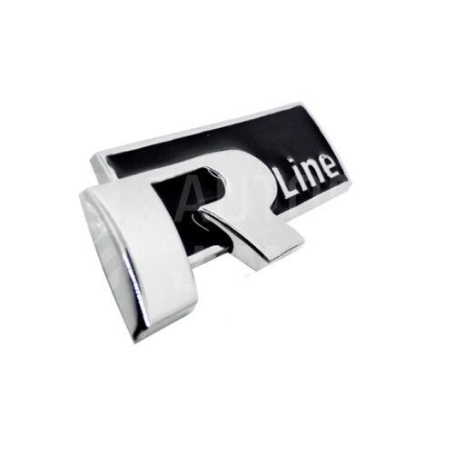 Znak, logo, emblém. nápis VW R-Line 3D - černý.jpg
