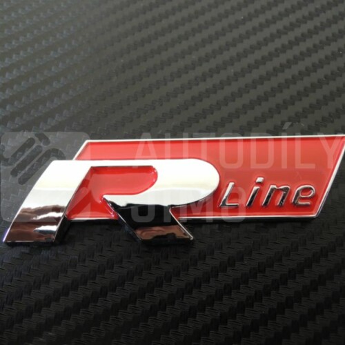 Znak, logo, emblém, nápis VW R-Line 3D - červený.jpg