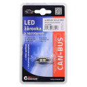 Compass Žárovka 2 SMD LED 12V suf. SV8.5 s rezistorem CAN-BUS ready bílá