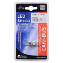 Compass Žárovka 5 SMD LED 12V T10 s rezistorem CAN-BUS ready bílá