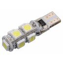 Compass Žárovka 9 SMD LED 12V T10 s rezistorem CAN-BUS ready bílá