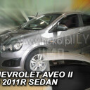 HEKO Ofuky oken Chevrolet Aveo 2011- přední+zadní, sedan
