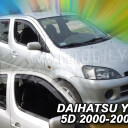 HEKO Ofuky oken Daihatsu YRV 5dv. 2000-2005, přední+zadní