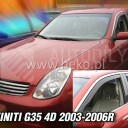 HEKO Ofuky oken Infiniti G35 2003-2006 přední+zadní