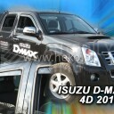 HEKO Ofuky oken Isuzu D-Max 2010- přední+zadní