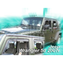 HEKO Ofuky oken Jeep Wrangler 2007- přední+zadní