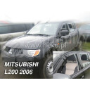 HEKO Ofuky oken Mitsubishi L 200 doub, sing cab 2006- 5dv. (přední+zadní)