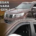 HEKO Ofuky oken Nissan Navara 2014-, přední+zadní