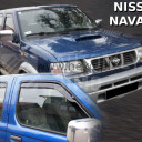 HEKO Ofuky oken Nissan Navara Pick up, 2001-2005 přední+zadní
