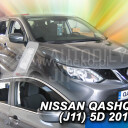 HEKO Ofuky oken Nissan Quashqai II J11, 2013- přední+zadní
