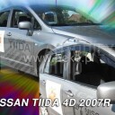 HEKO Ofuky oken Nissan Tida 2007- přední+zadní, sedan