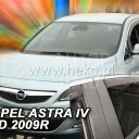 HEKO Ofuky oken Opel Astra IV 2009- přední+zadní, sedan