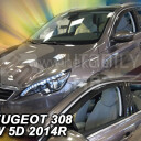 HEKO Ofuky oken Peugeot 308 II 2013- přední+zadní combi