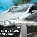 HEKO Ofuky oken Peugeot 407 2004- přední+zadní sedan