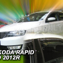 HEKO Ofuky oken Škoda Rapid liftback 2013- přední+zadní
