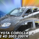 HEKO Ofuky oken Toyota Corolla 2002-2007 přední+zadní, sedan