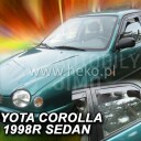 HEKO Ofuky oken Toyota Corolla E11, 1997-2001 přední+zadní, sedan