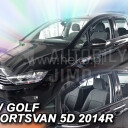 HEKO Ofuky oken VW Golf Sportsvan 2014- přední+zadní