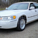 Lemy blatniku Lincoln Town Car 2003-2010 - v provedení leštěný nerez