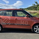 Plastové prahy Škoda Fabia 2 2006-2014 celkový pohled z boku