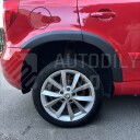 Plastové lemy blatniku Škoda Yeti 2009-2017 sada 4ks pravý zadní lem čelní pohled