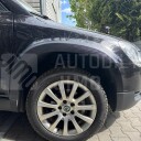 FenderPro Plastové lemy blatniku Škoda Yeti 2009-2013 - přední lem čelní pohled