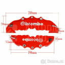 Imitace brzdičů Brembo-přední+zadní náprava