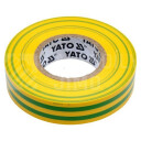 Izolační páska elektrikářská PVC 15mm / 20 m žlutozelená