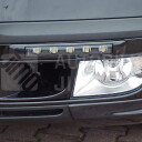 LED denní světlá světla s krycím rámečkem - ABS černý, Octavia II