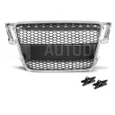 Přední maska Audi A5 07-11 RS Style, stříbrná