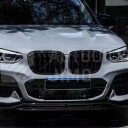 Přední maska BMW X3 G01, X4 G02 2017–2021 černý lesk, foto na voze