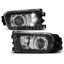 Přední mlhová světla, mlhovky BMW E39, 95-03 / Z3, 96-02, LED černé