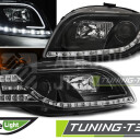 Přední světla Audi A4 B7 Day light, LED blinkr, Černá H7/H1